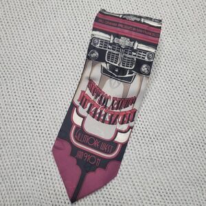 Led Zeppelin Bill Graham Zepmobile Fillmore West Concert Graphic Silk Tie No 155